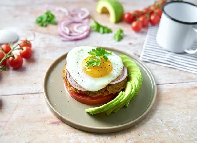 Breakfast Veggie Burger recipe