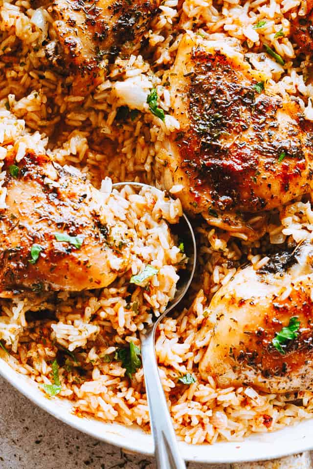 Garlic Butter Chicken and Rice recipe