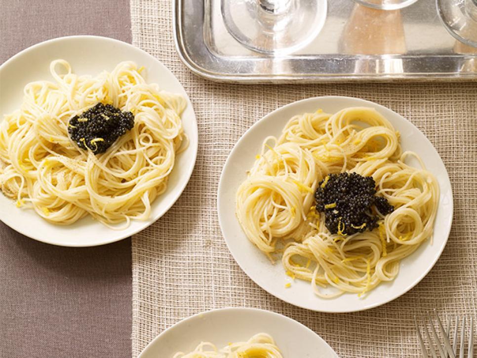 Lemon Capellini with Caviar recipe