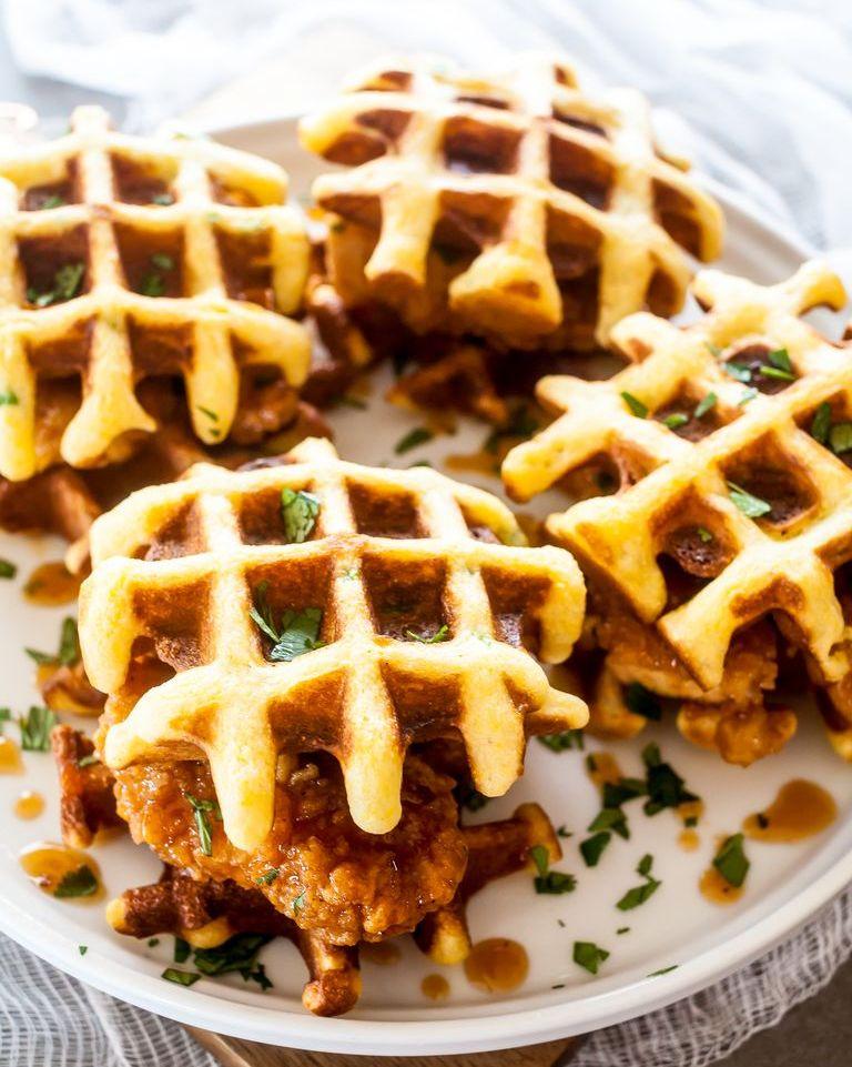 Chipotle Honey Chicken and Waffle Sliders recipe