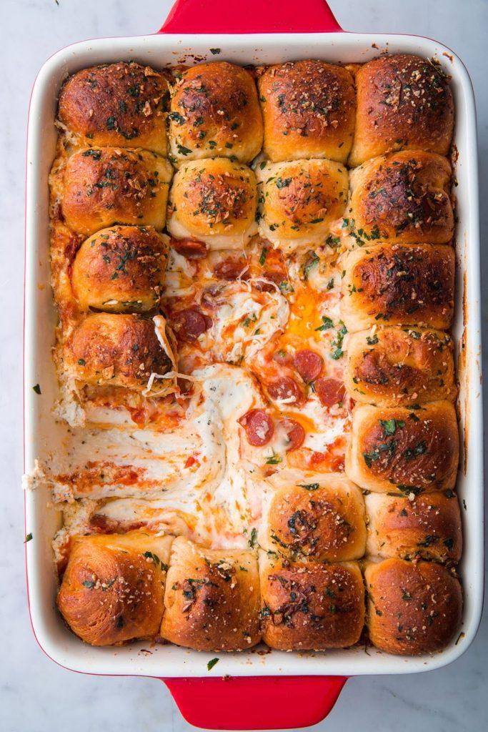 Pull-Apart Garlic Bread Pizza Dip recipe