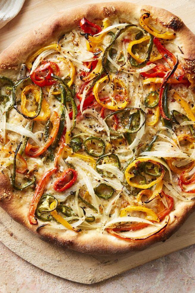 Hot Pepper and Onion Pizza recipe