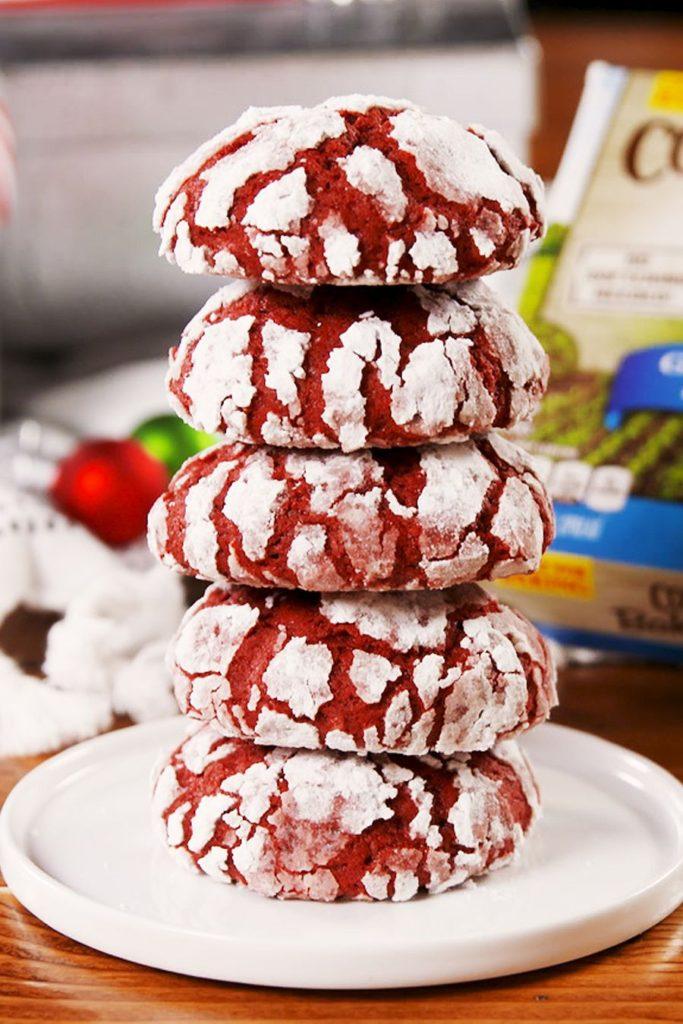 Red Velvet Crinkle Cookies recipe