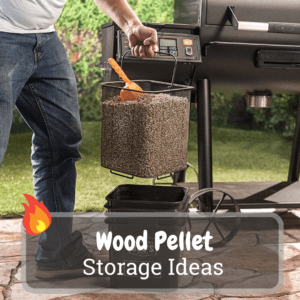 wood pellet storage ideas