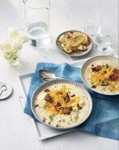 Cheesy Potato Soup with Bacon recipe