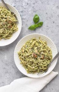 Pesto Salmon Pasta recipe