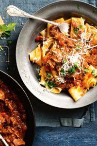 Slow-cooked beef and pancetta ragu recipe