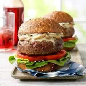 Bacon-Blue Cheese Stuffed Burgers recipe