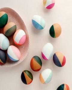 Color-Block Eggs