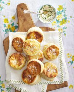 Cornmeal Butter Biscuits with Chive Butter recipe