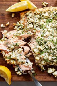 Feta & Herb-Crusted Salmon recipe