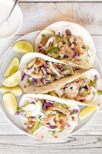 Fish Tacos with Lime Crema recipe