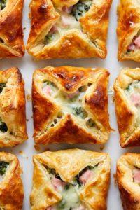 Ham & Cheese Spinach Puffs recipe