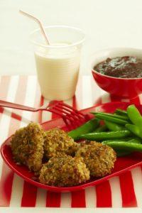 Nutty Nuggets with Ruby-Red Sauce recipe