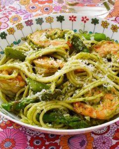Shrimp Pesto Pasta recipe