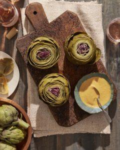 Steamed Artichokes with Smoked Paprika Aioli recipe