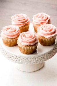 Vanilla Cupcakes with Rose Petal Buttercream Icing recipe