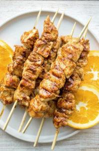 Grilled Orange Chicken Skewers recipe