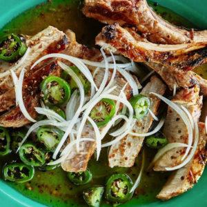 Jalapeño-Marinated Grilled Pork Chops recipe