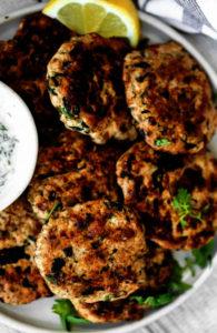 Mediterranean Chicken Patties recipe