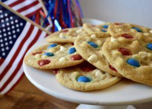 4th of July Cookies with M&M’s recipe