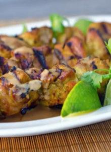 Grilled Thai Curry Chicken Skewers recipe