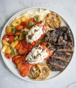 Surf and Turf Steak and Lobster Tails recipe