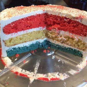 Surprise Inside Independence Cake recipe