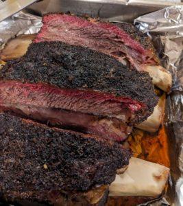 Beef ribs in foil