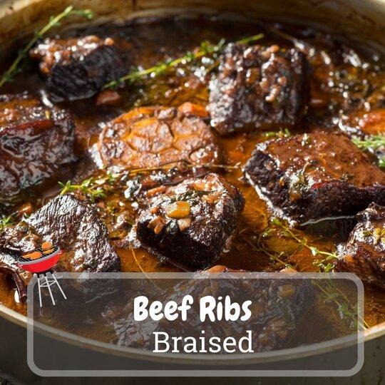 beef ribs braised