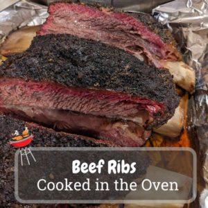 beef ribs cooked in the oven