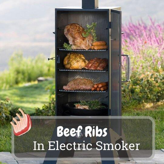 beef ribs in electric smoker