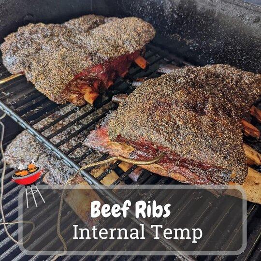 beef ribs internal temperature