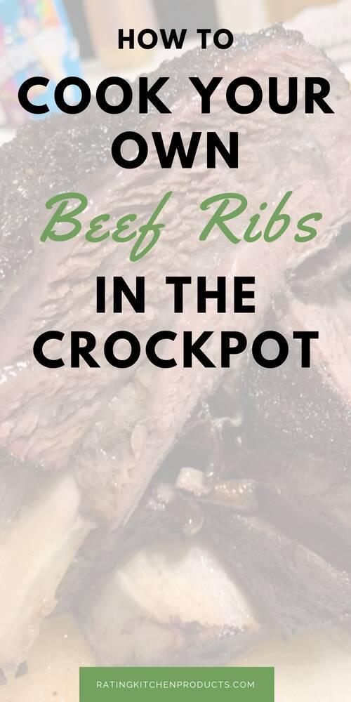 beef ribs in crockpot pinterest