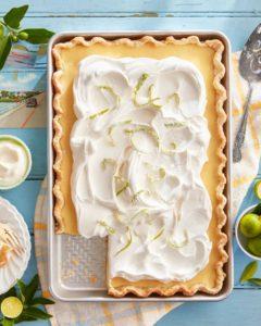 Key Lime Slab Pie with Candied Lime Zest recipe