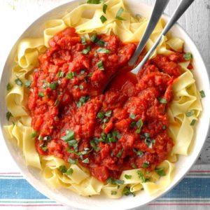 Homemade Meatless Spaghetti recipe