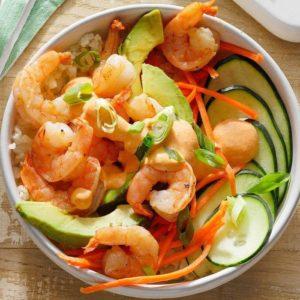 Low-Carb Shrimp Sushi Bowl recipe