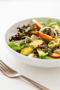 Nectarine and Avocado Salad with Ginger-Lime Dressing recipe
