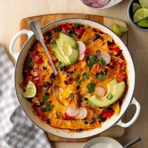 Vegetarian Skillet Enchiladas recipe