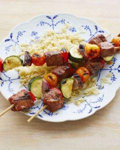 Beef-Vegetable Kebabs recipe