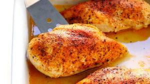 chicken breast in the oven