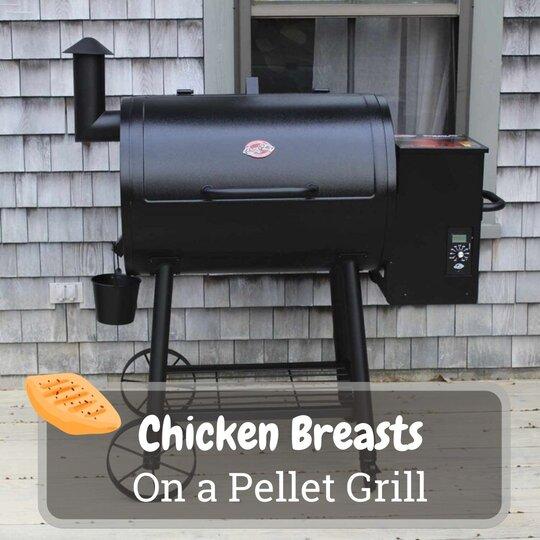 chicken breasts on a pellet grill