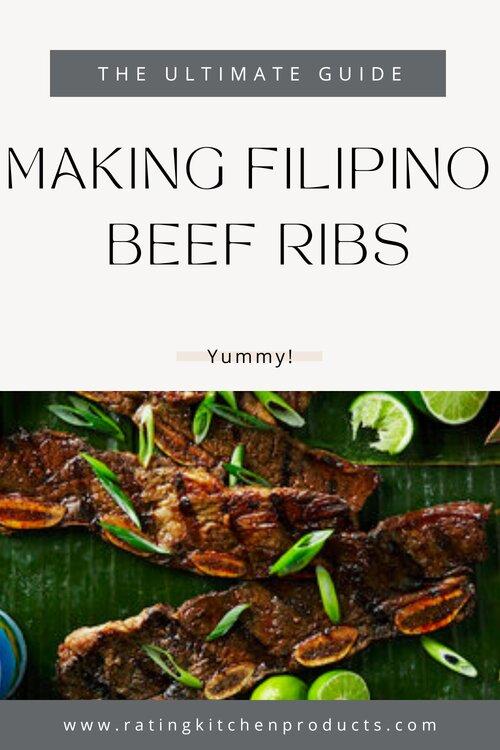 Filipino beef ribs