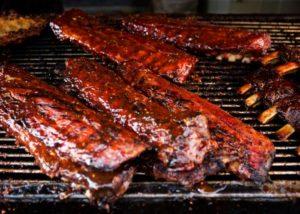 pork ribs on a Traeger