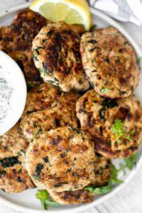 Mediterranean Chicken Patties recipe