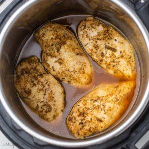 chicken breast in a pressure cooker