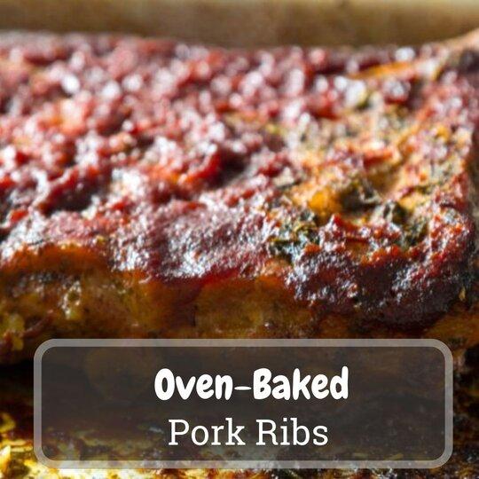 oven-baked pork ribs