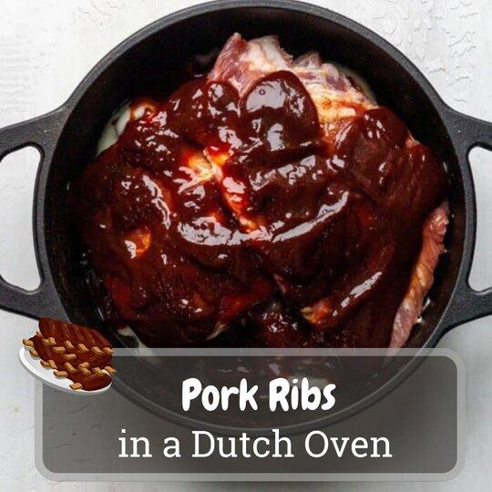 pork ribs in a dutch oven