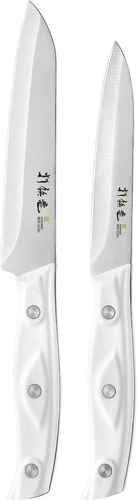 4PCS Paring Knife - 4/4.5 inch Fruit and Vegetable Paring Knives - Ultra Sharp Kitchen Knife - Peeling Knives - German Stainless Steel-ABS Handle