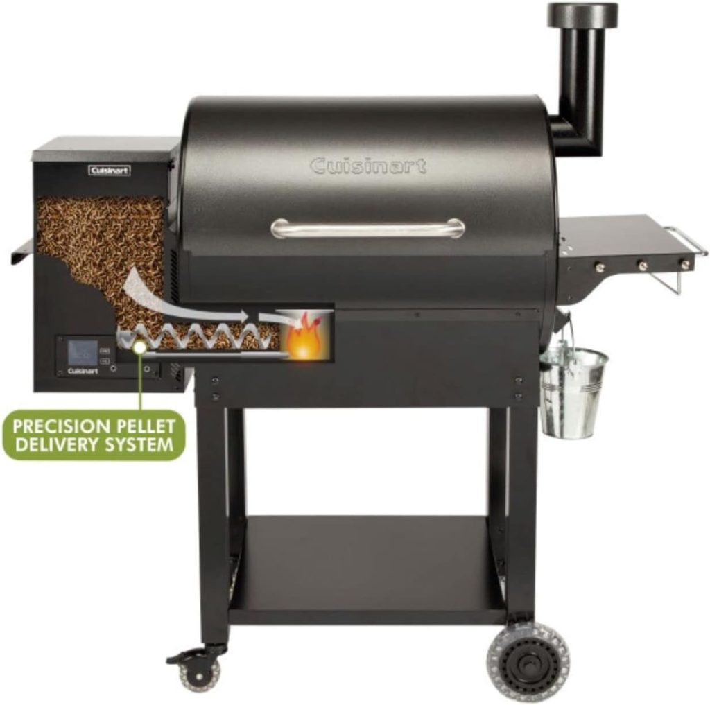 Cuisinart CPG-700 Grill and Smoker, 52x24.5x49.3, Deluxe Wood Pellet Grill  Smoker